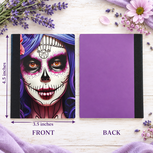 Decorative Vinyl Covered MINIATURE Composition Notebook Sugar Skull