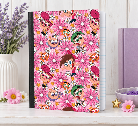 Decorative Vinyl Covered Composition Notebook Fairly Odd Parents
