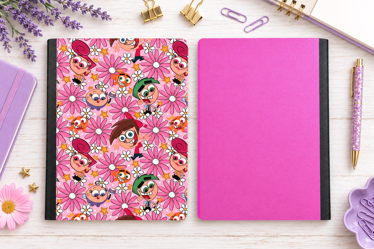 Decorative Vinyl Covered Composition Notebook Fairly Odd Parents