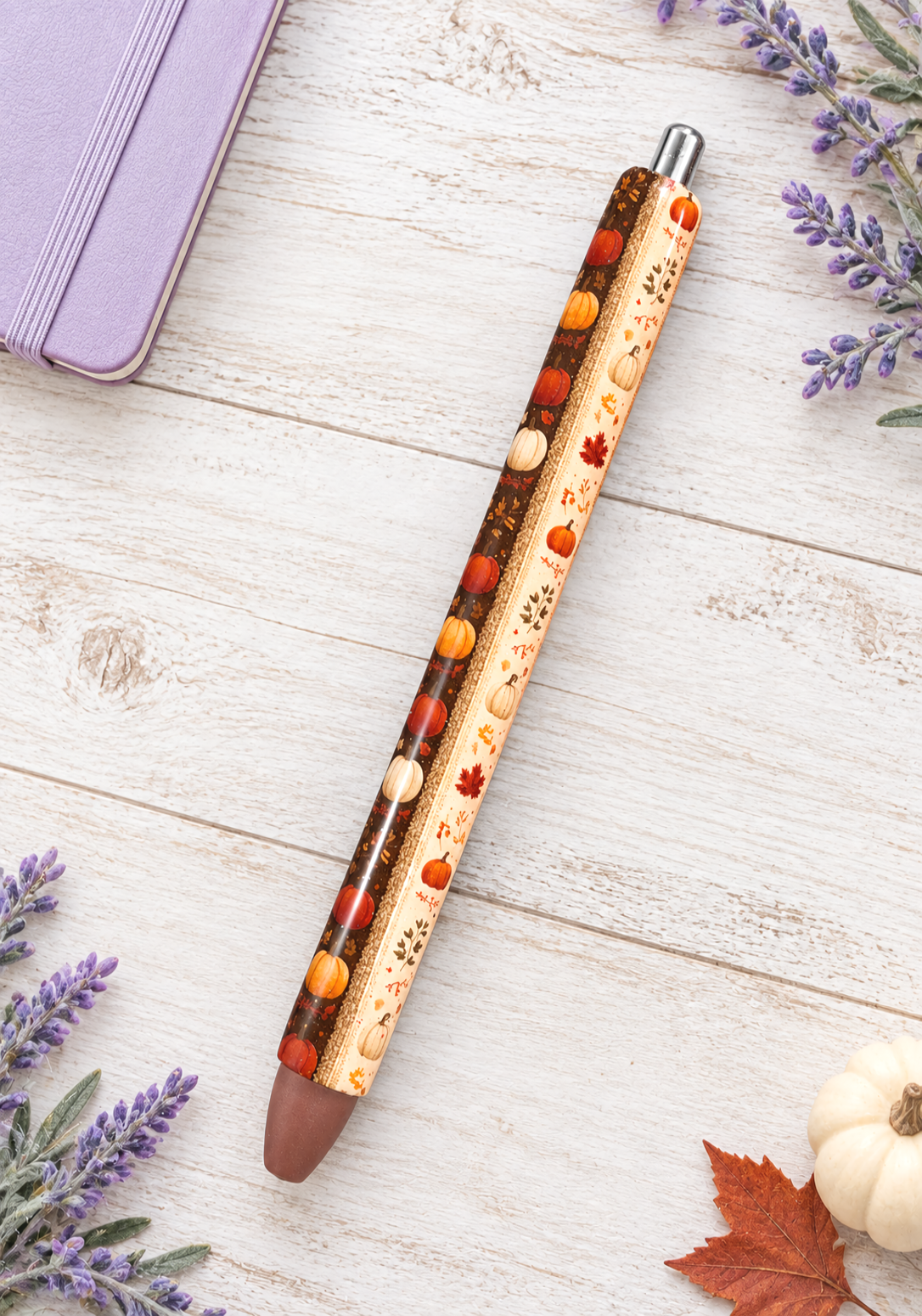 Handmade Fall Autumn glitter pen with free refill