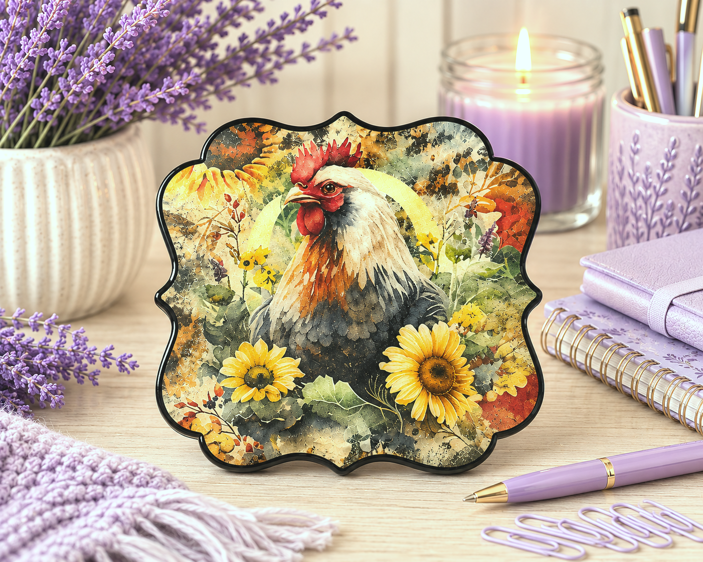 3 inch Rooster magnet