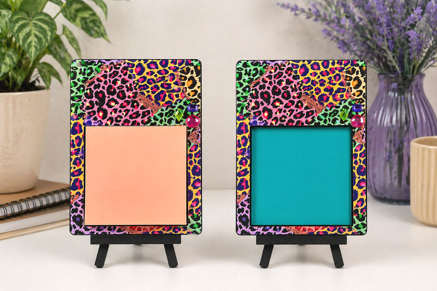 Handmade Animal Print Sticky Note Holder