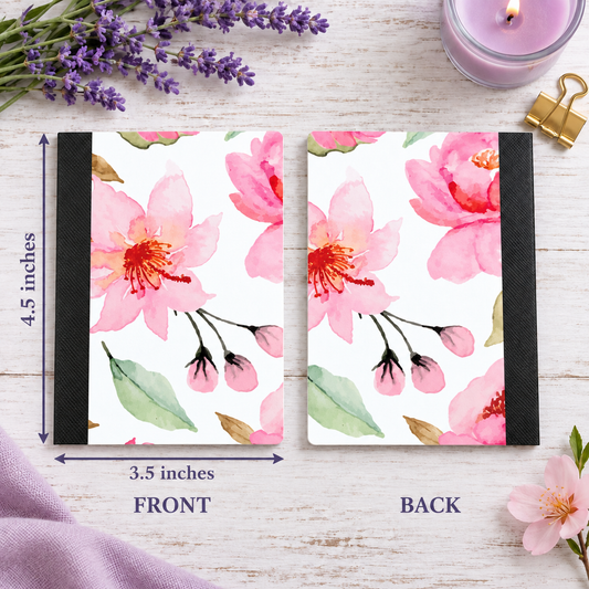 Decorative Vinyl Covered MINIATURE Composition Notebook Flowers 9