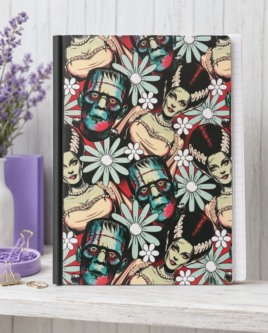 Decorative Vinyl Covered Composition Notebook Frankenstein
