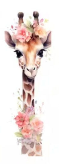 Handmade Giraffe glitter pen with free refill