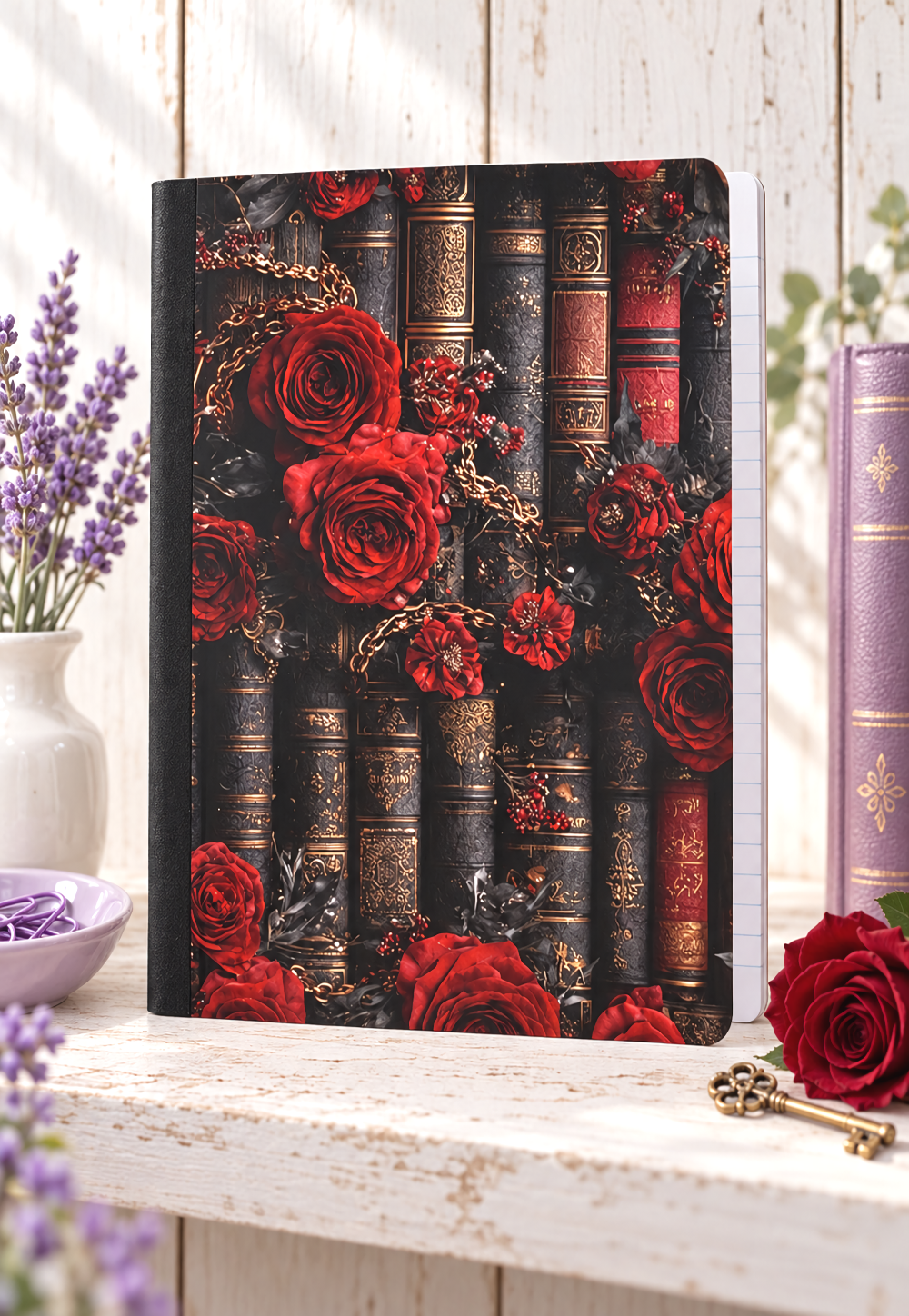 Decorative Vinyl Covered Composition Notebook Gothic Books