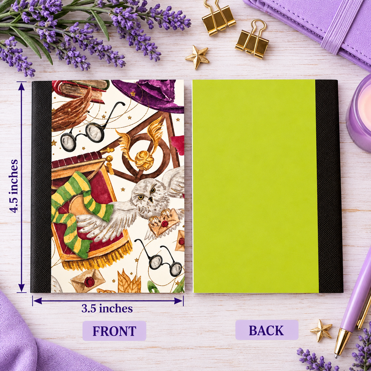 Decorative Vinyl Covered MINIATURE Composition Notebook Harry Potter 1