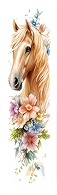 Handmade Horse with flowers glitter pen with free refill 7
