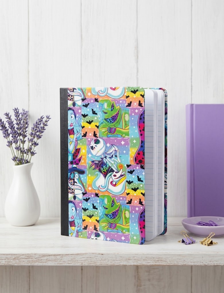 Decorative Vinyl Covered Composition Notebook Nightmare Before Christmas