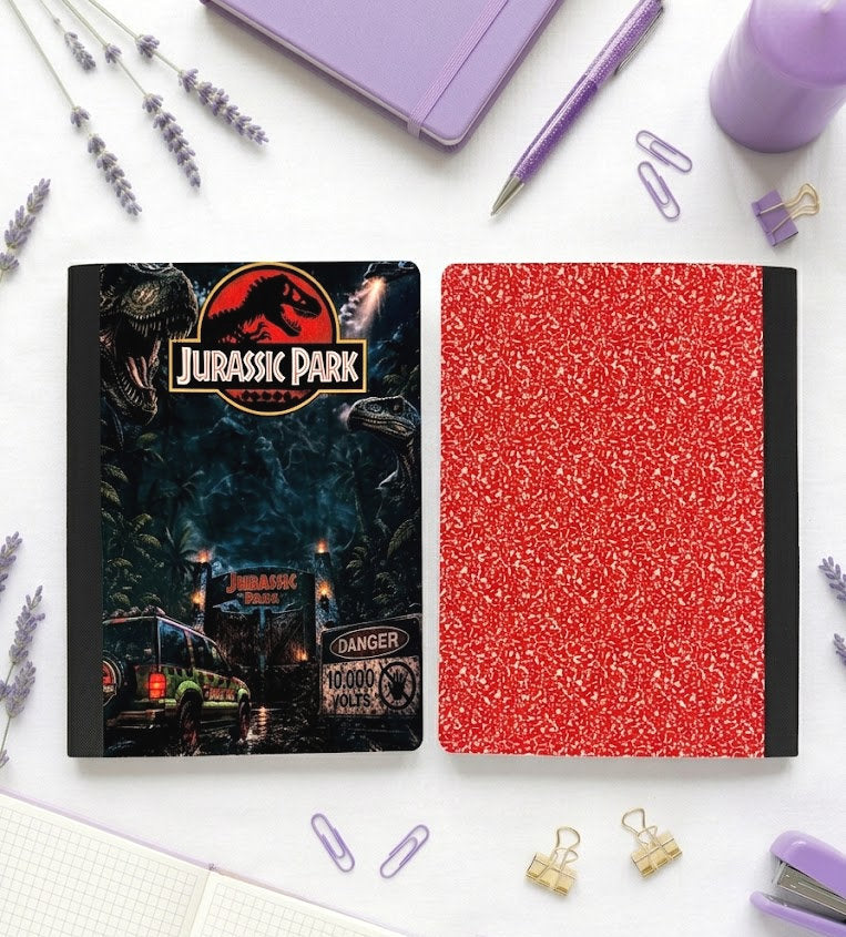 Decorative Vinyl Covered Composition Notebook Jurassic Park