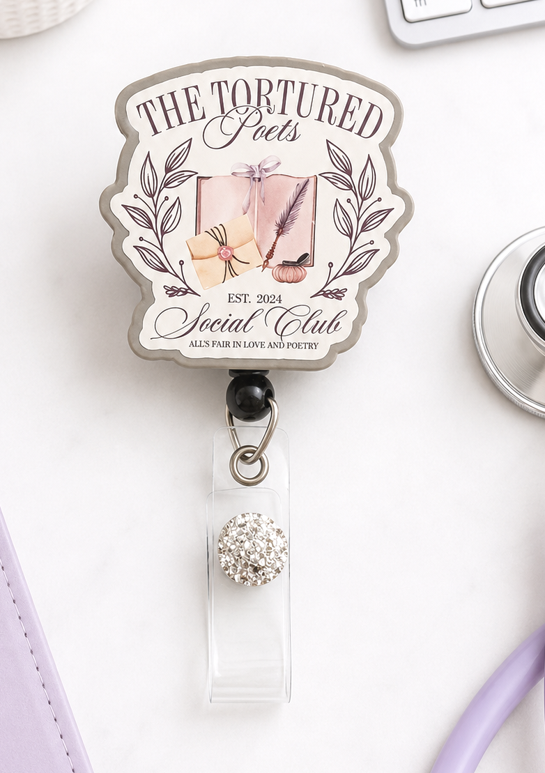 Handmade Tortured Poets Badge Reel
