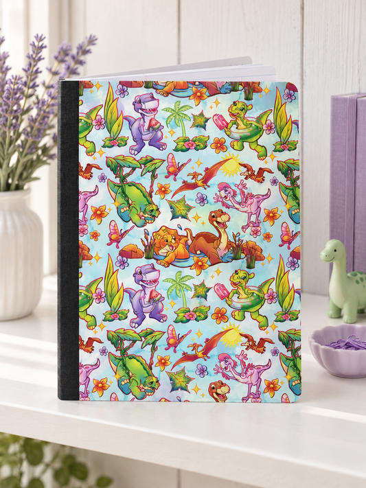 Decorative Vinyl Covered Composition Notebook Holographic Land Before Time