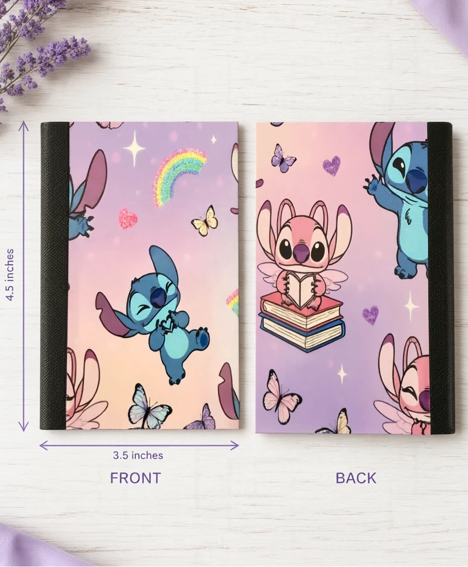 Decorative Vinyl Covered MINIATURE Composition Notebook Lilo and Stitch