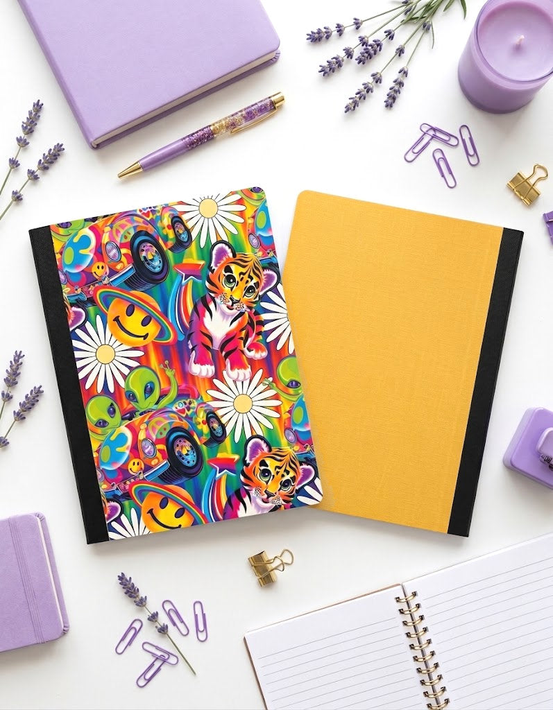 Decorative Vinyl Covered Composition Notebook Lisa Frank Holographic
