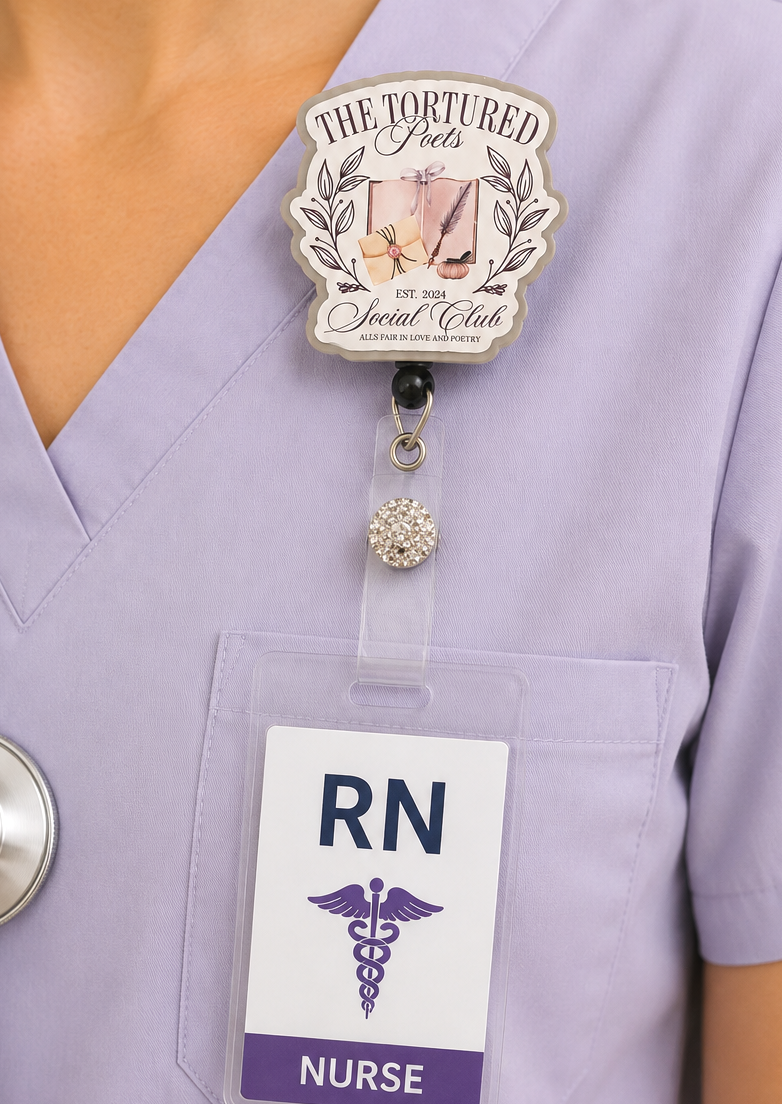 Handmade Tortured Poets Badge Reel