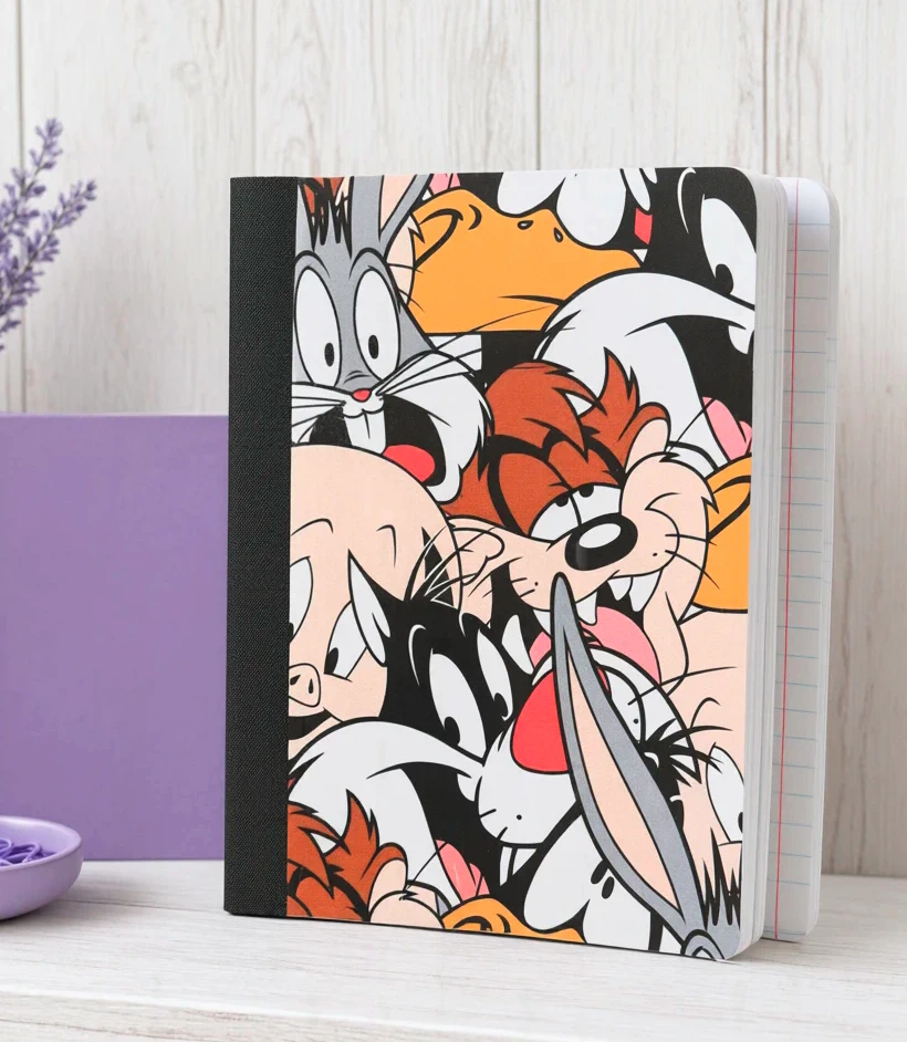 Decorative Vinyl Covered Composition Notebook Looney Tunes
