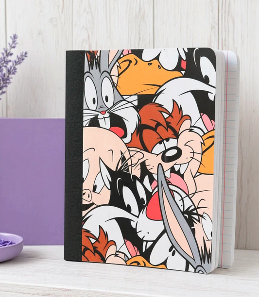 Decorative Vinyl Covered Composition Notebook Looney Tunes