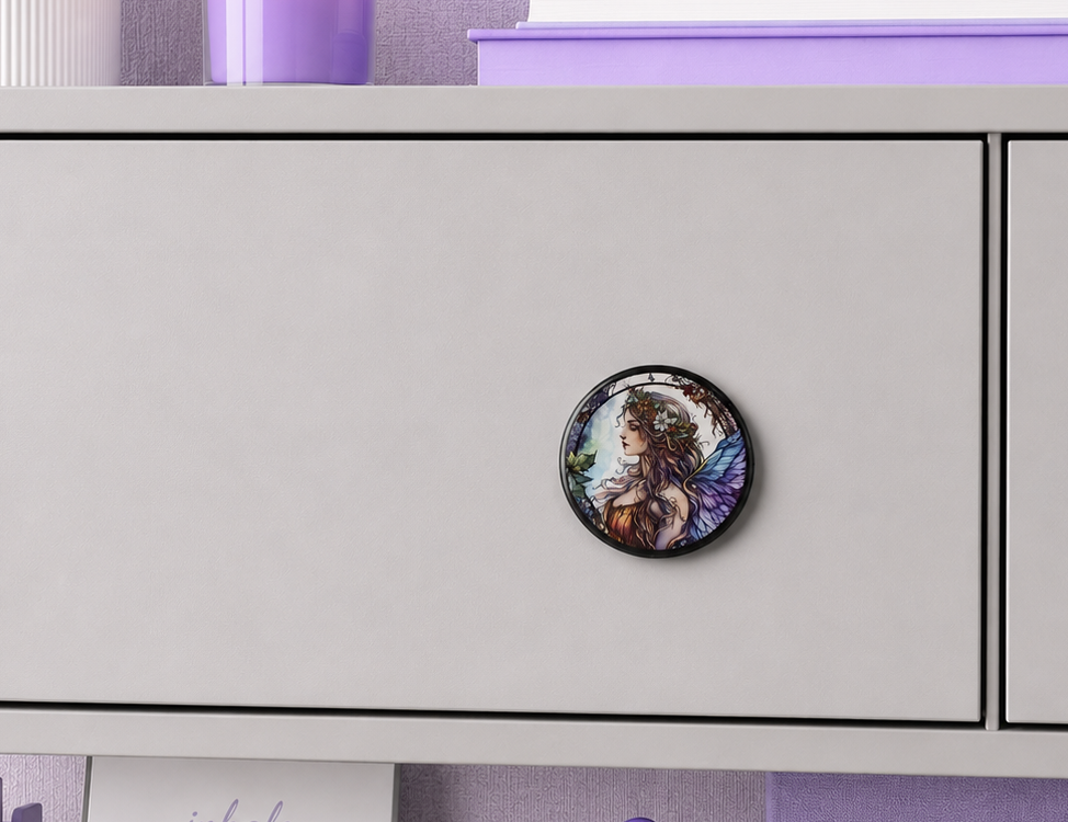2 inch Stained Glass Fairy Magnet