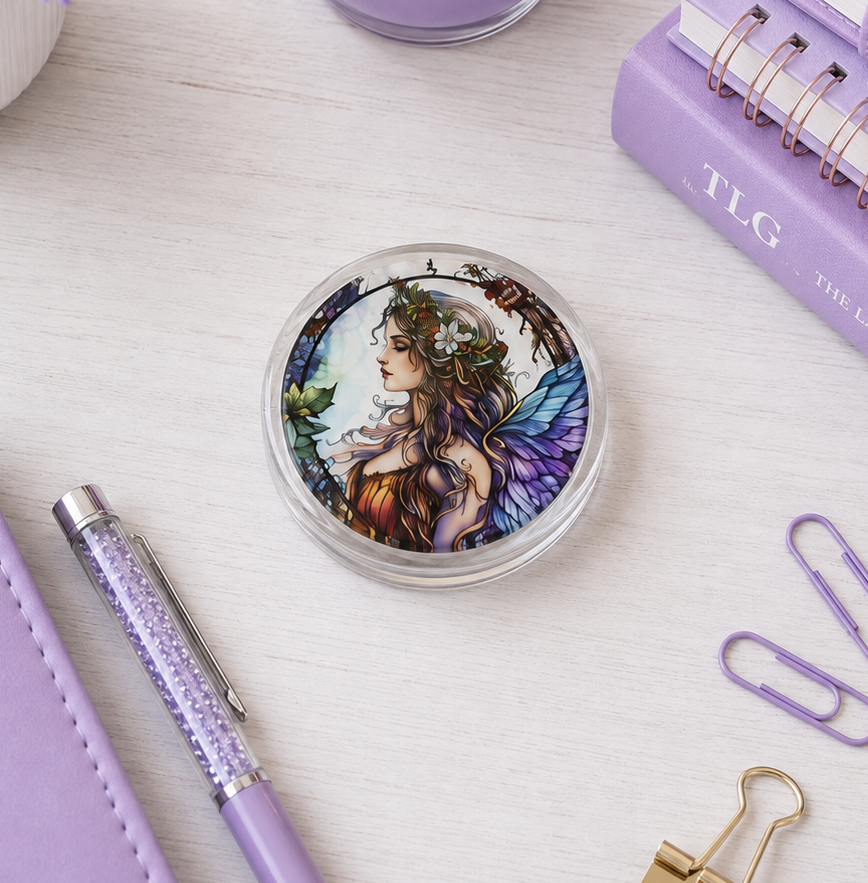 2 inch Stained Glass Fairy Magnet