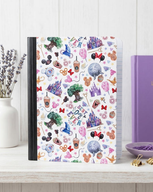 Decorative Vinyl Covered Composition Notebook Disney Collage