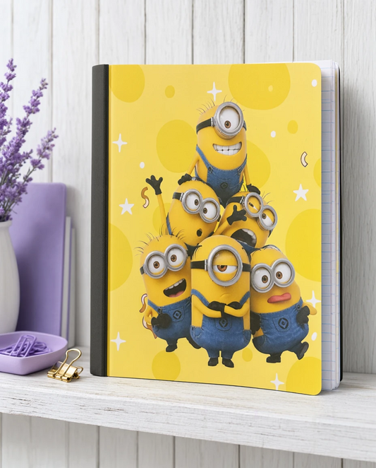 Decorative Vinyl Covered Composition Notebook Minions