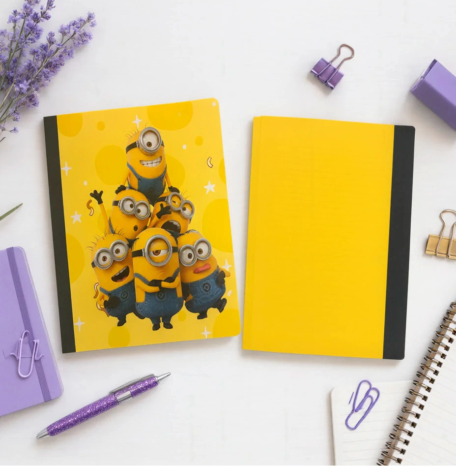 Decorative Vinyl Covered Composition Notebook Minions