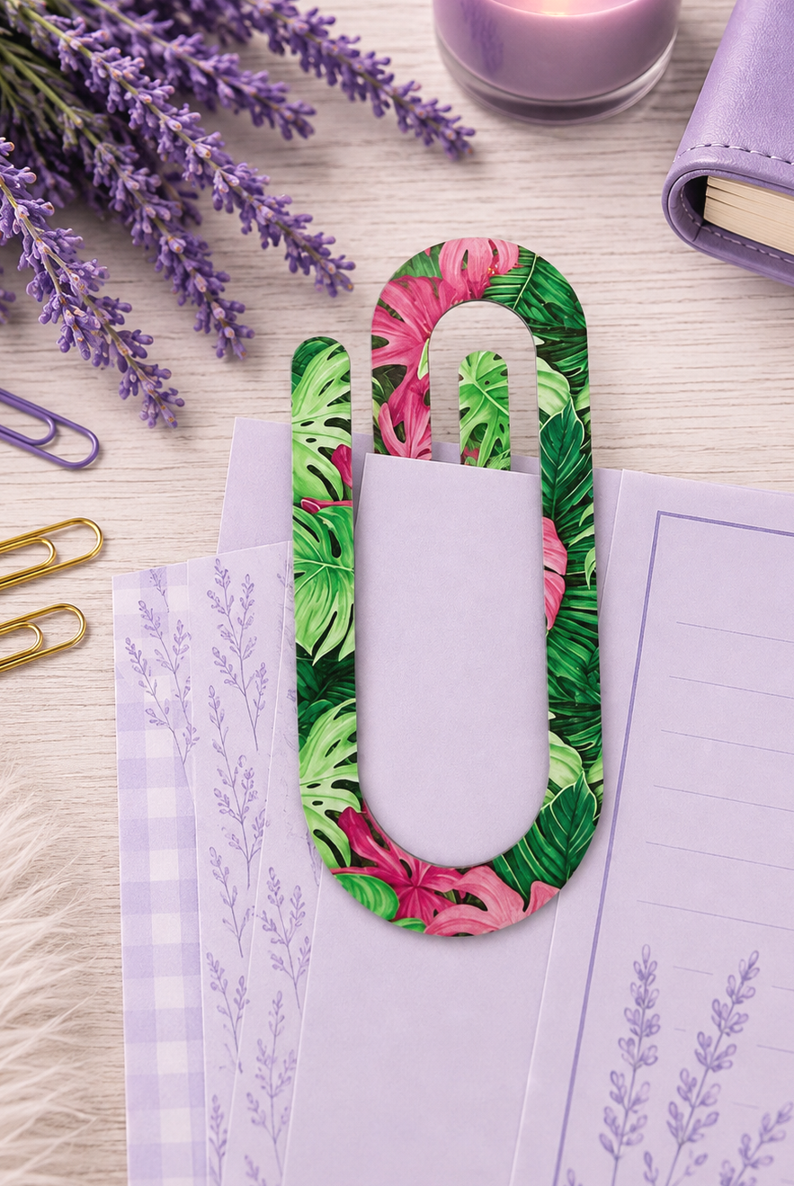 Jumbo Decorative Acrylic Paper Clip Misc 3