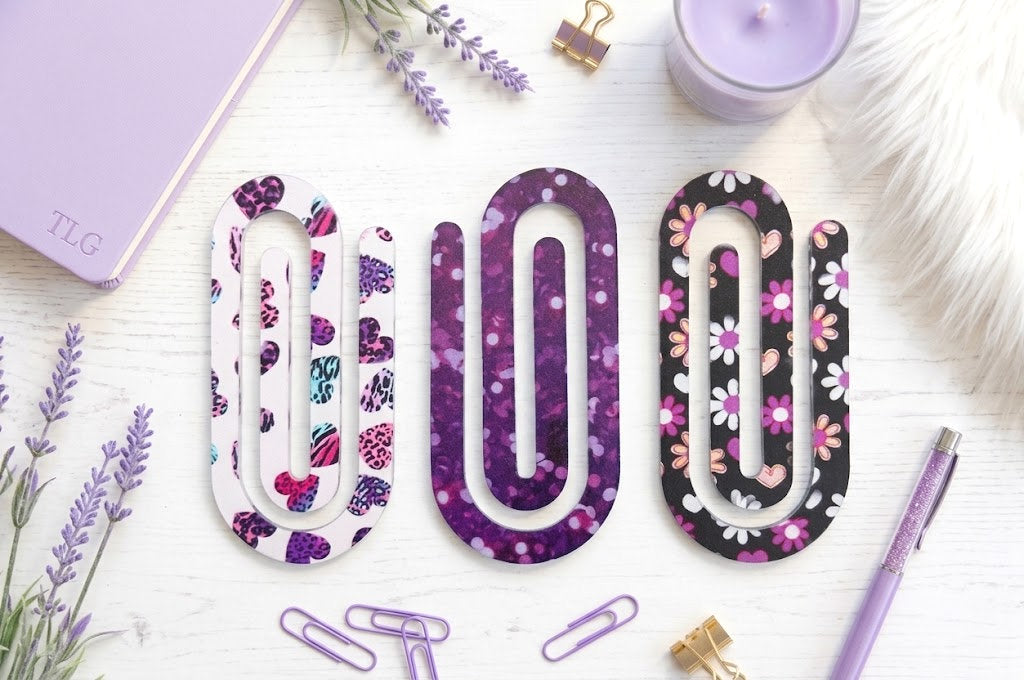 Jumbo Decorative Acrylic Paper Clip Misc 4