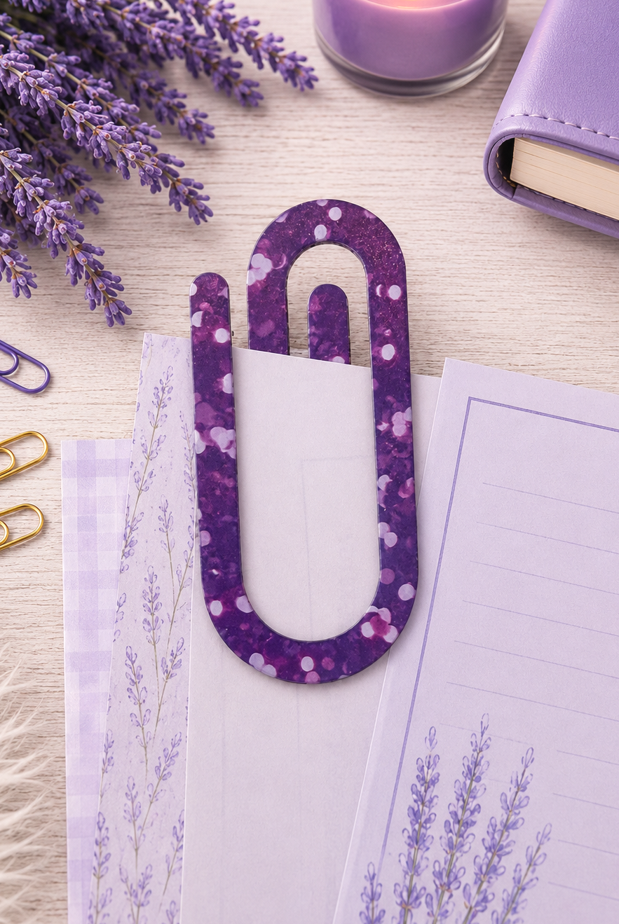 Jumbo Decorative Acrylic Paper Clip Misc 4