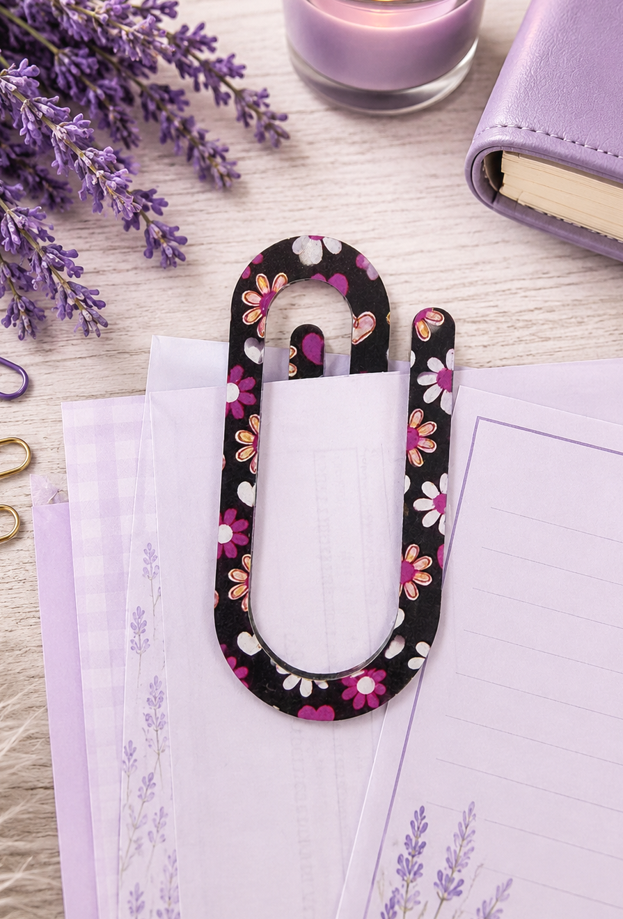 Jumbo Decorative Acrylic Paper Clip Misc 4