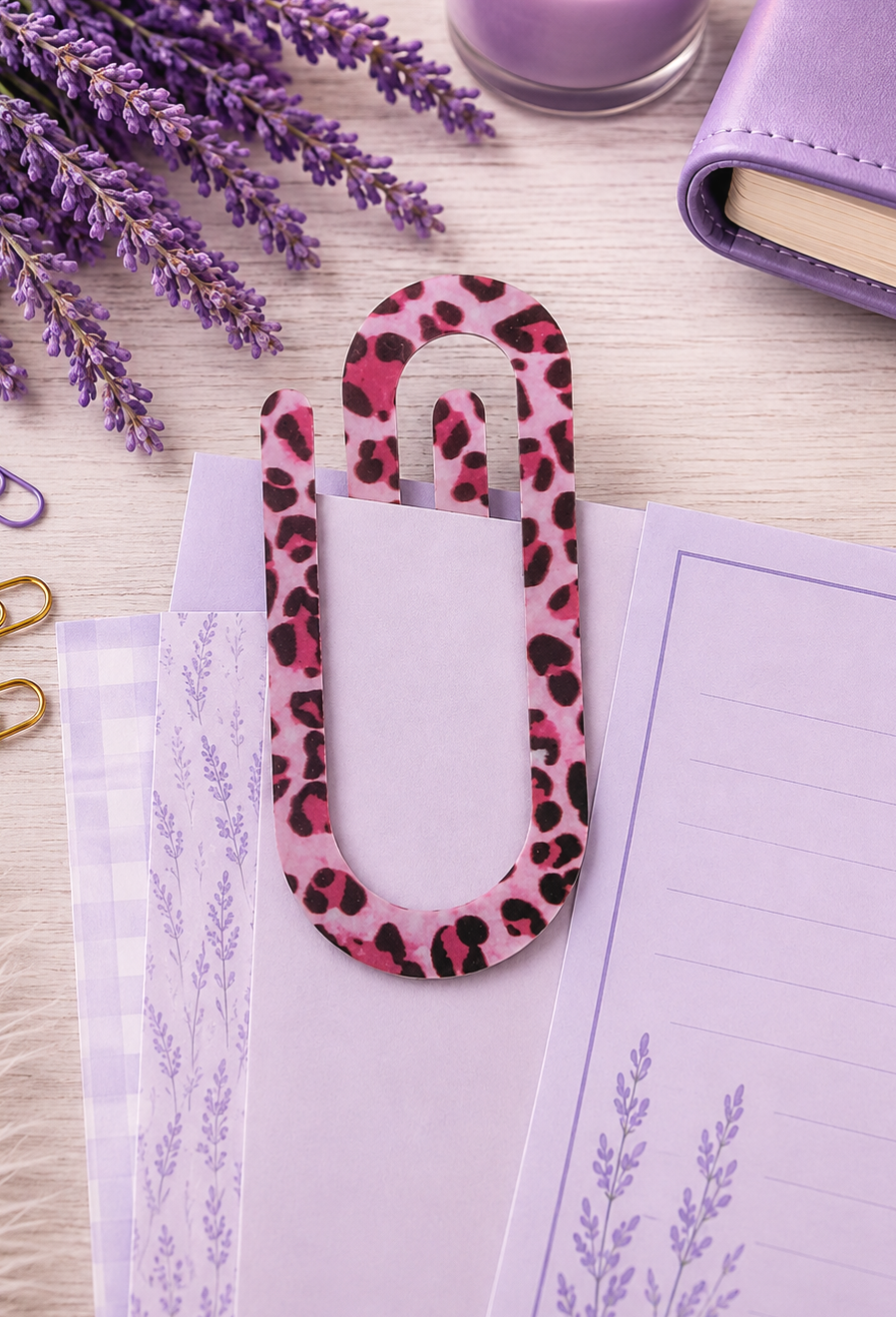 Jumbo Decorative Acrylic Paper Clip Misc 5