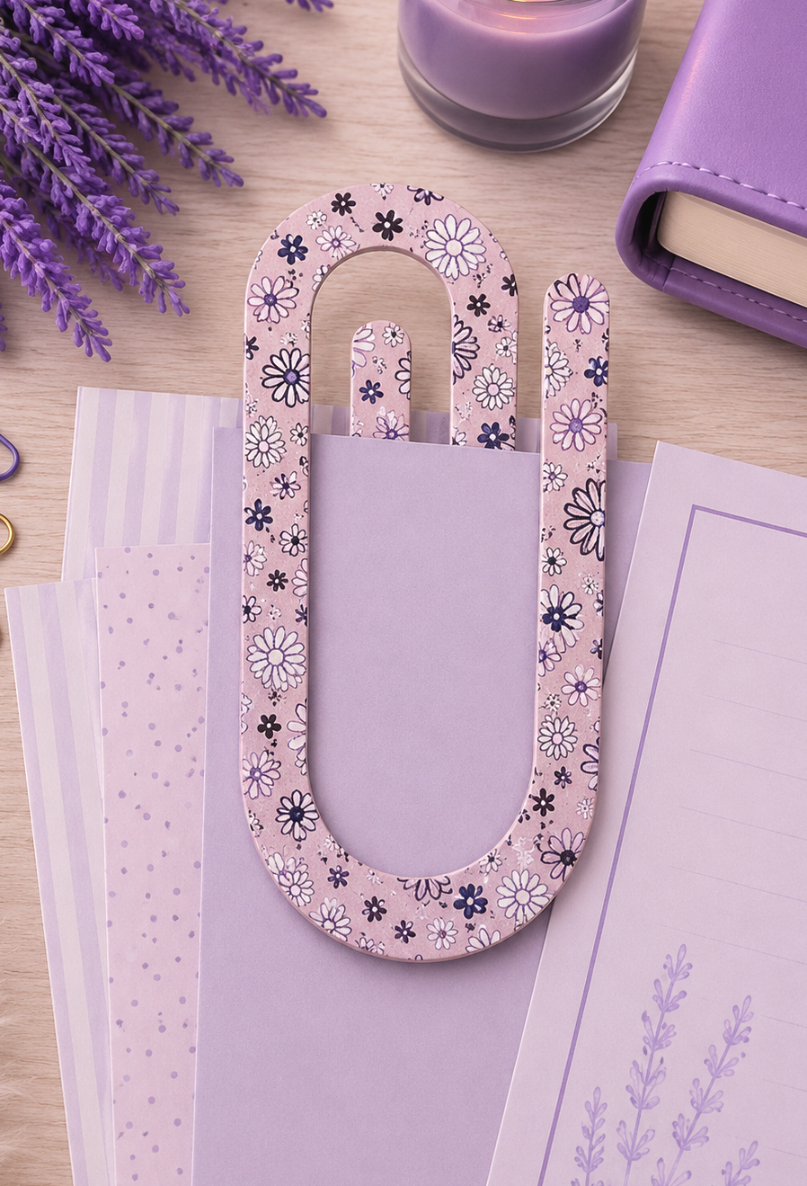Jumbo Decorative Acrylic Paper Clip Misc 7