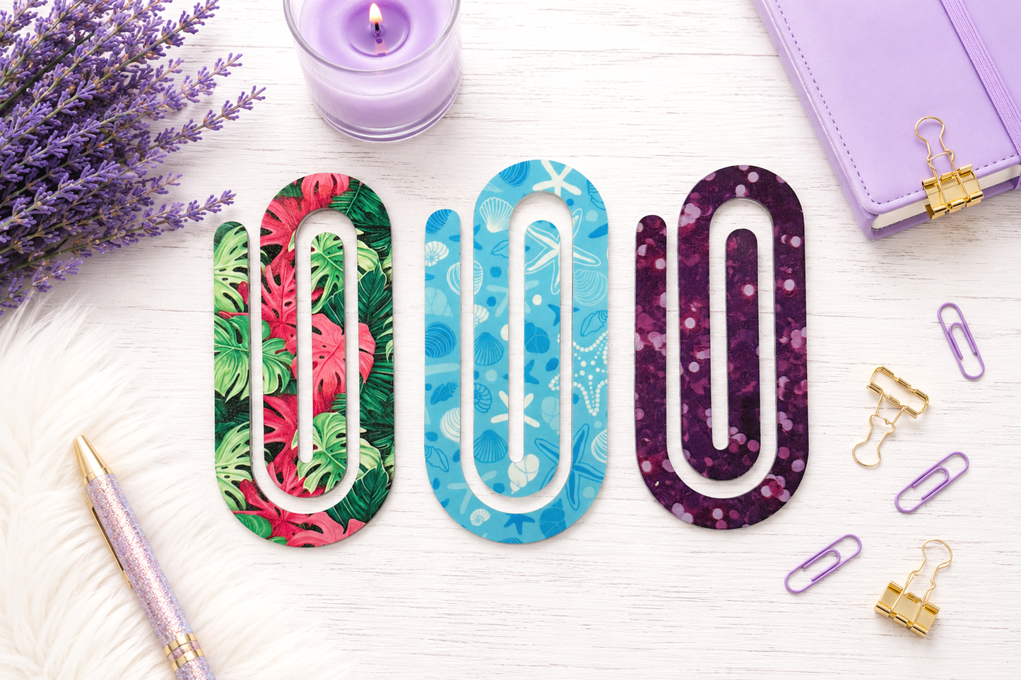 Jumbo Decorative Acrylic Paper Clip MISC 2