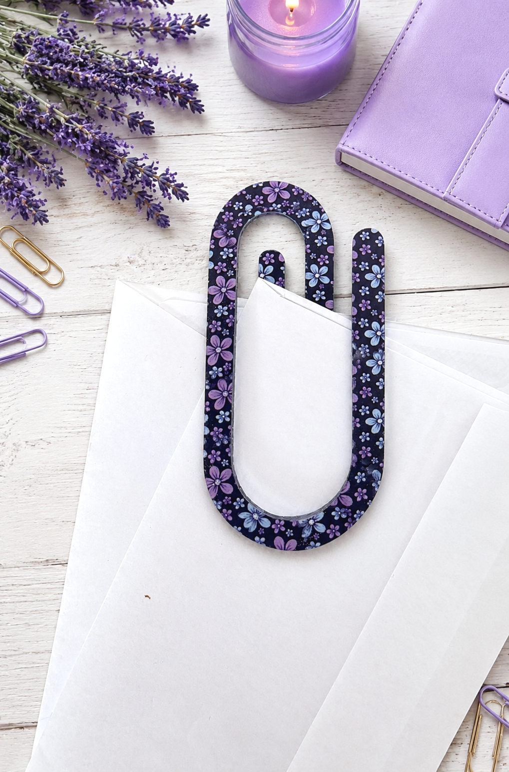 Jumbo Decorative Acrylic Paper Clip Misc 8