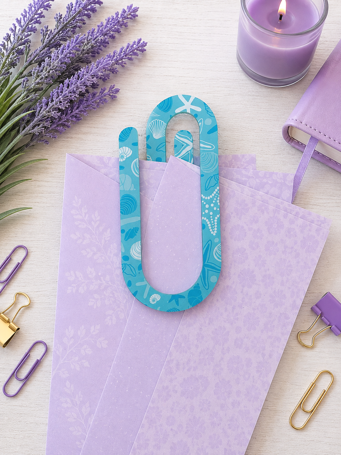 Jumbo Decorative Acrylic Paper Clip Misc 8