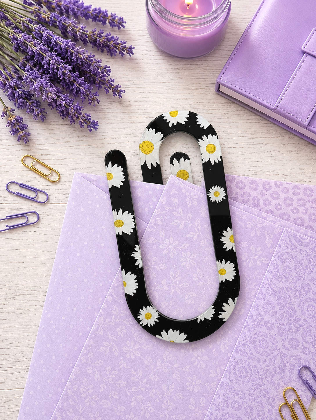 Jumbo Decorative Acrylic Paper Clip Misc 8