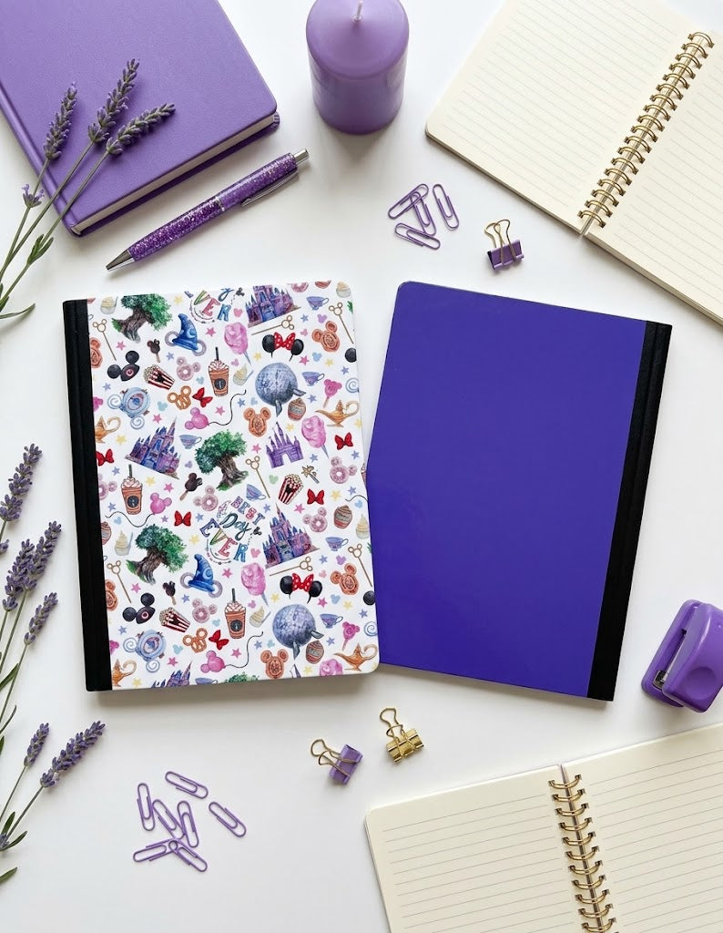 Decorative Vinyl Covered Composition Notebook Disney Collage