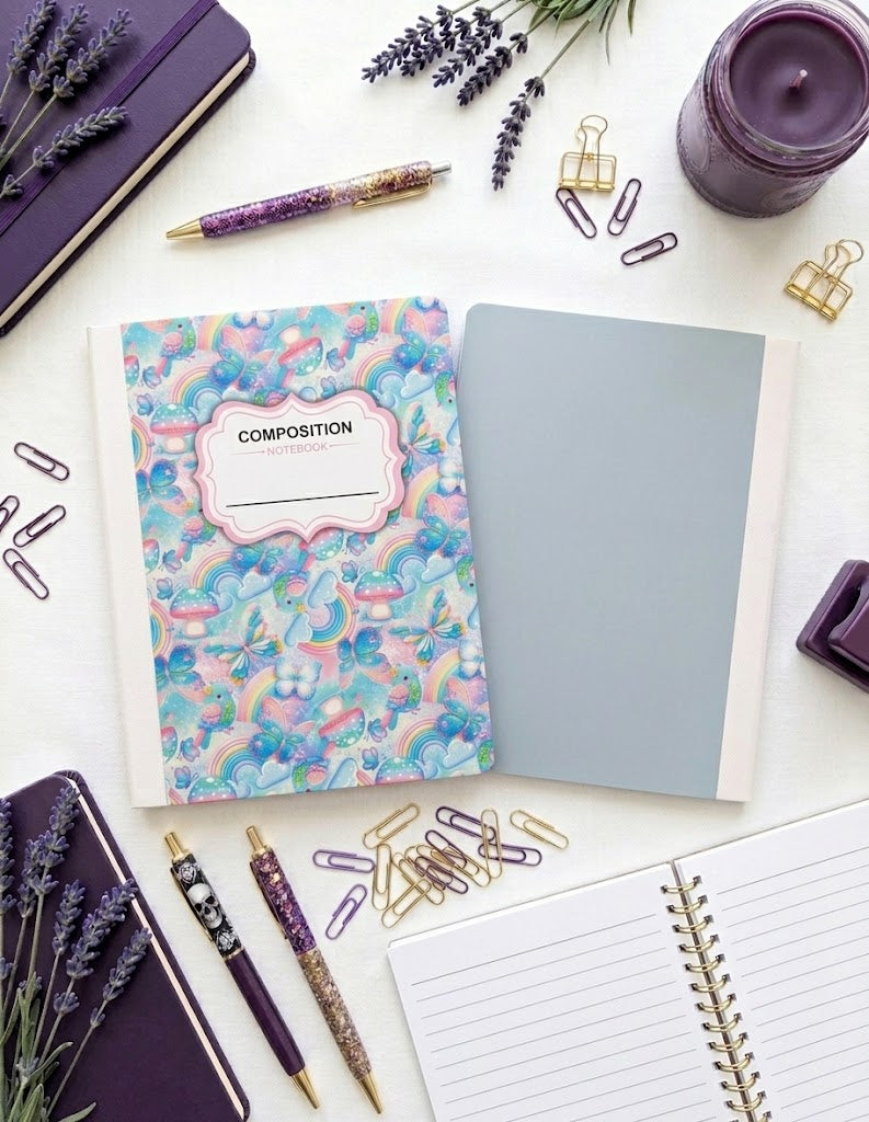 Decorative Vinyl Covered Composition Notebook Hippy Chic
