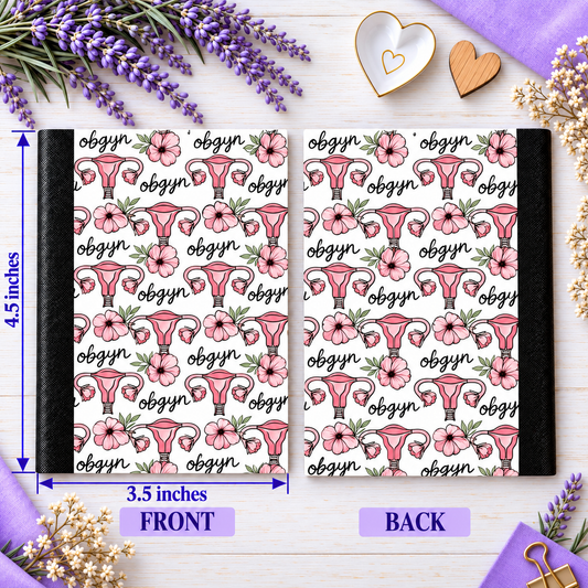 Decorative Vinyl Covered MINIATURE Composition Notebook OBGYN 2