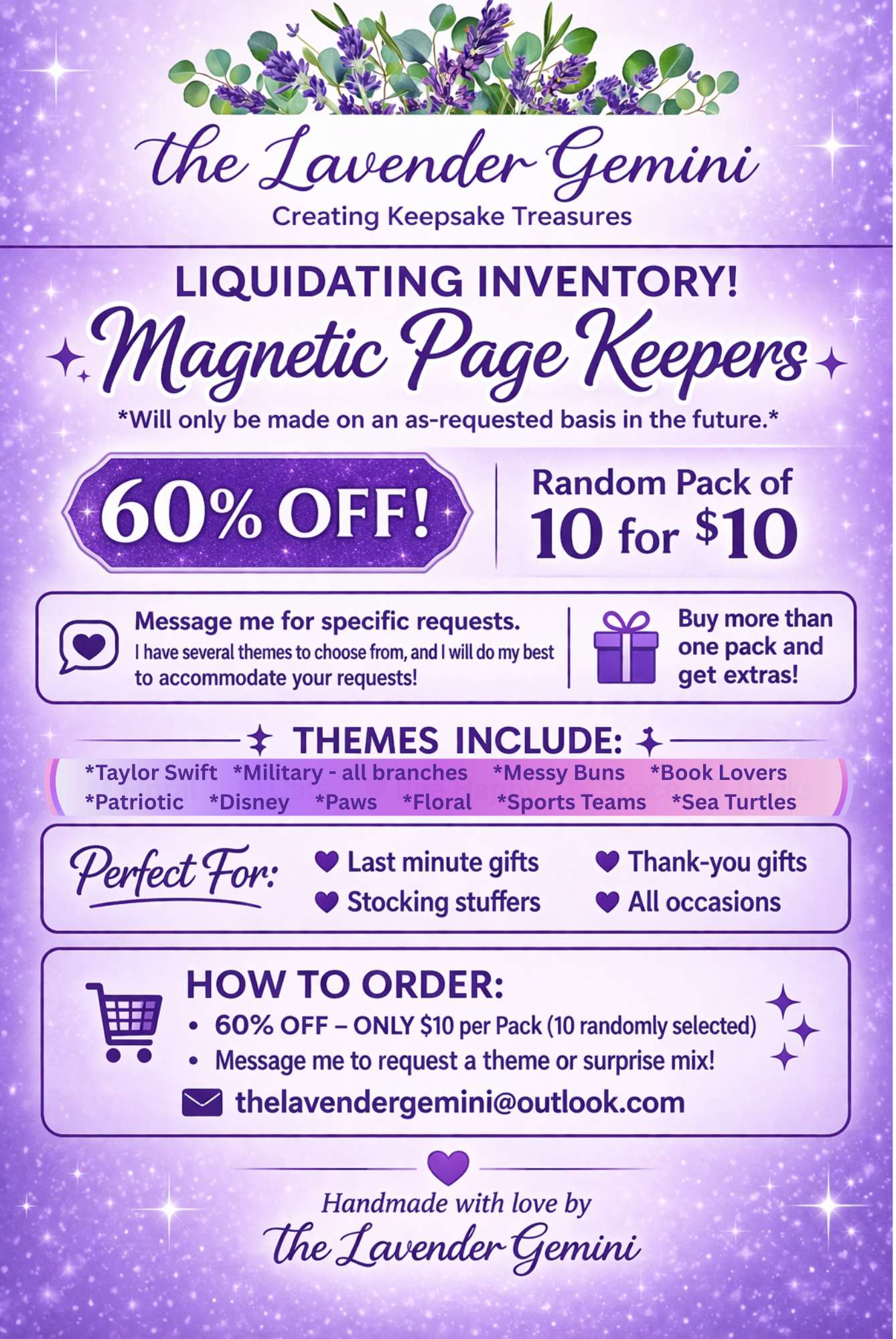 CLEARANCE Mystery Magnetic Page Keeper Bookmark Pack