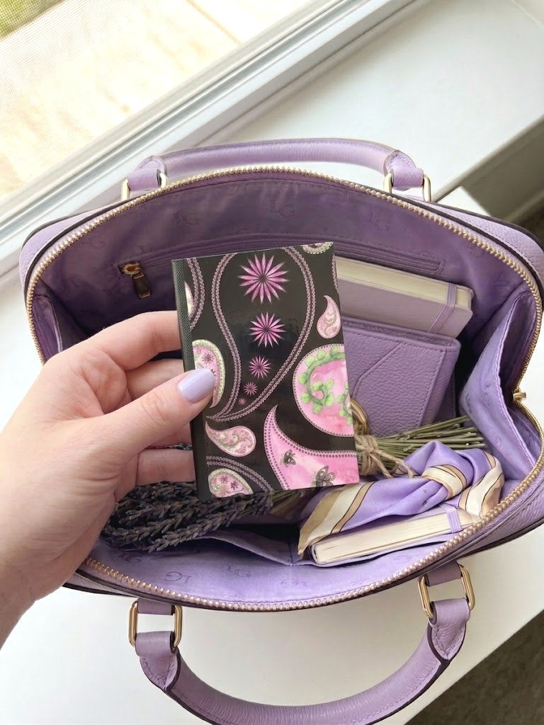 Decorative Vinyl Covered MINIATURE Composition Notebook Paisley