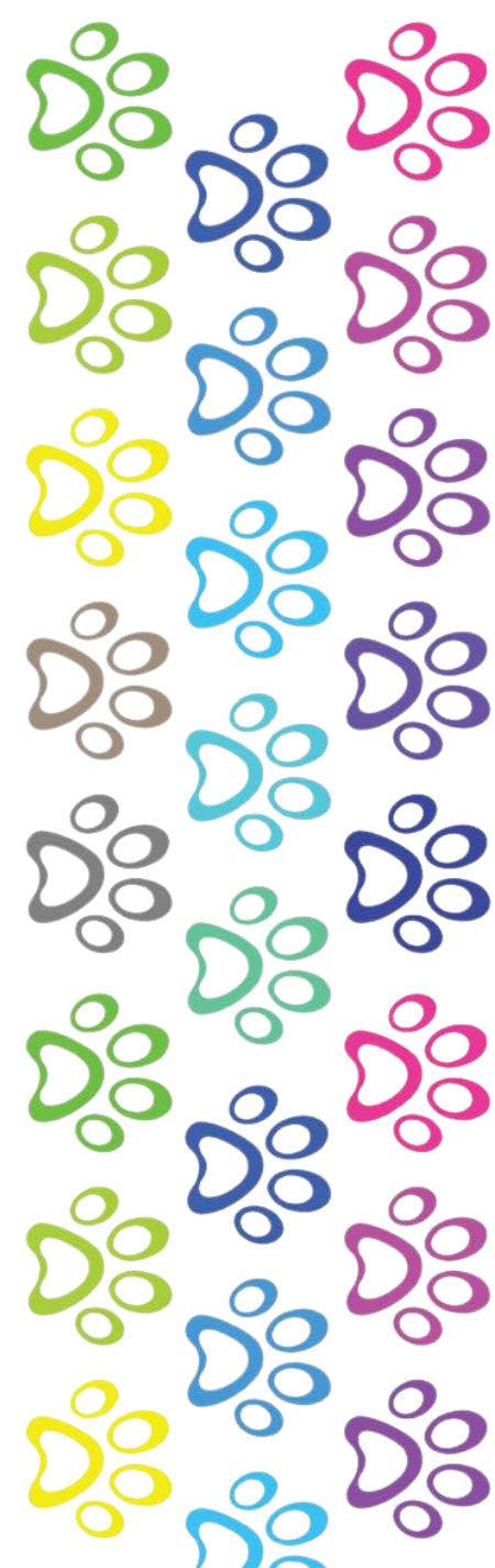 Handmade RainBow Small dog paws glitter pen with free refill