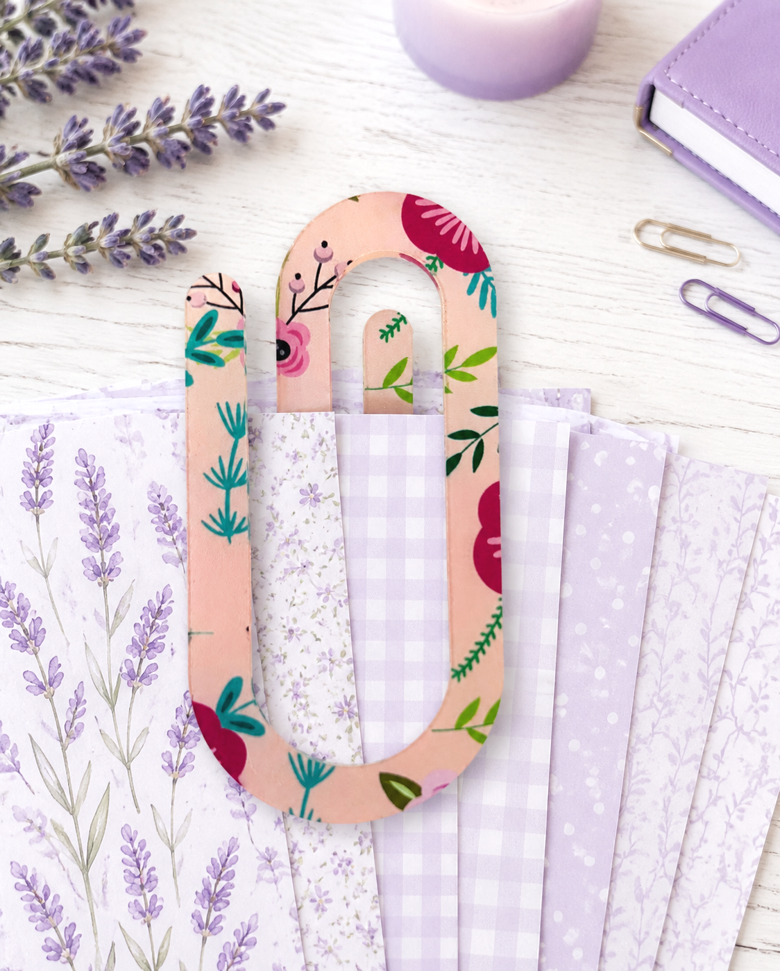 Jumbo Decorative Acrylic Paper Clip Christian