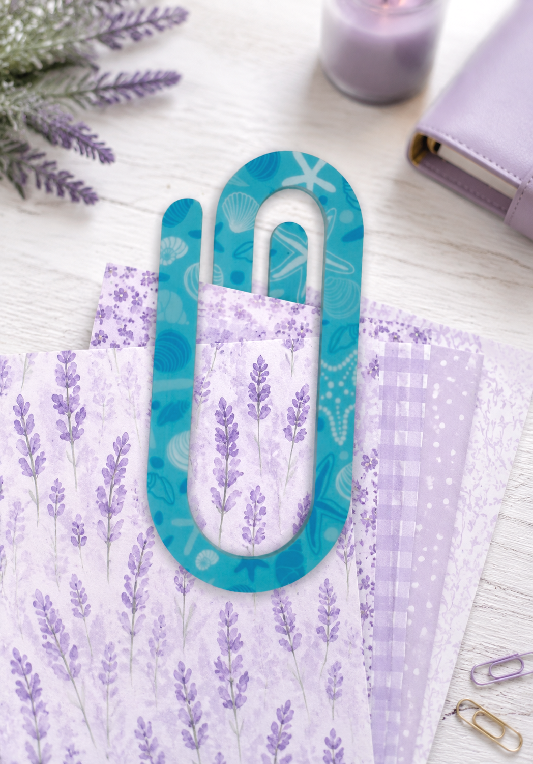 Jumbo Decorative Acrylic Paper Clip Christian 2