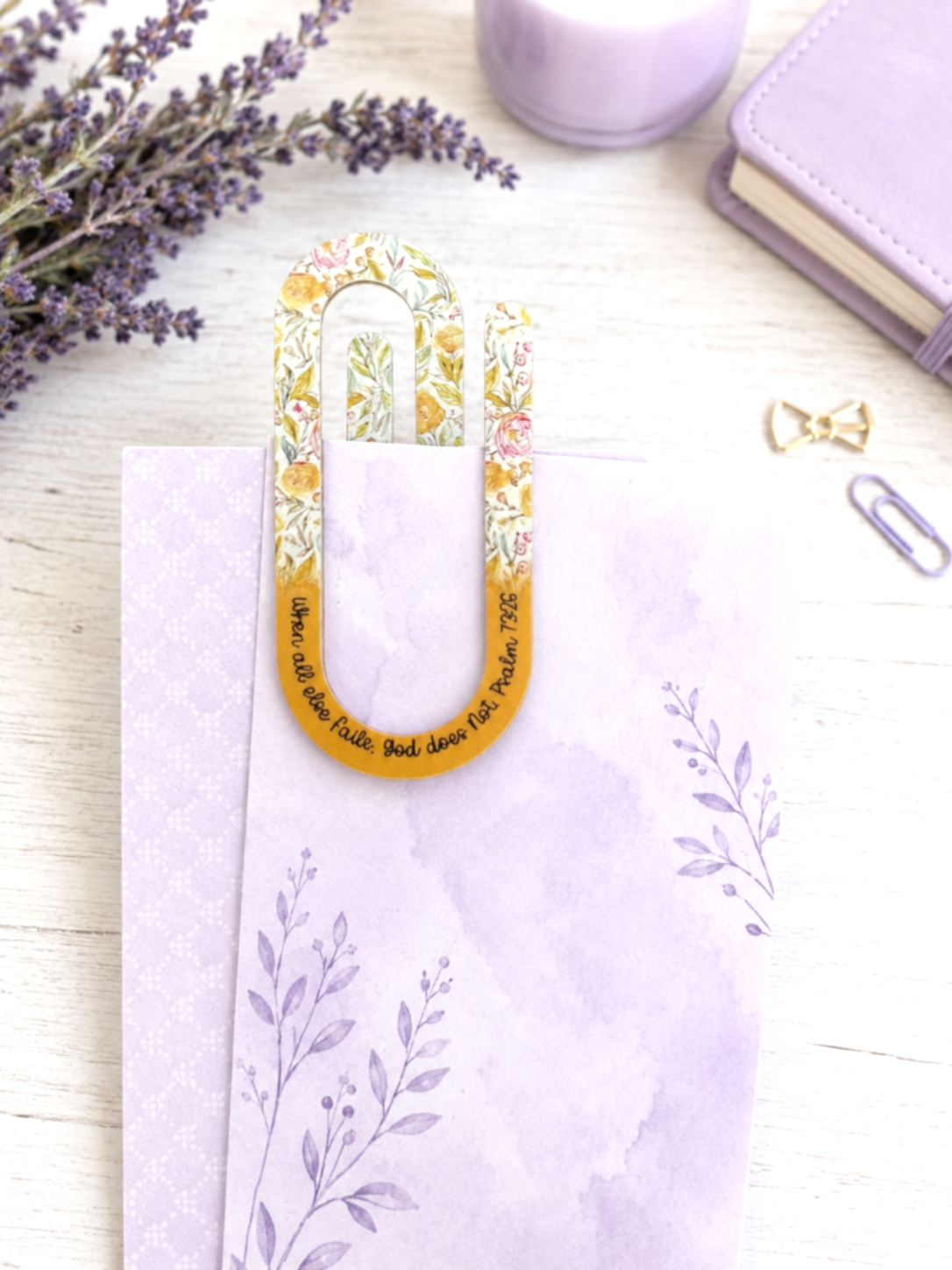 Jumbo Decorative Acrylic Paper Clip Christian 3