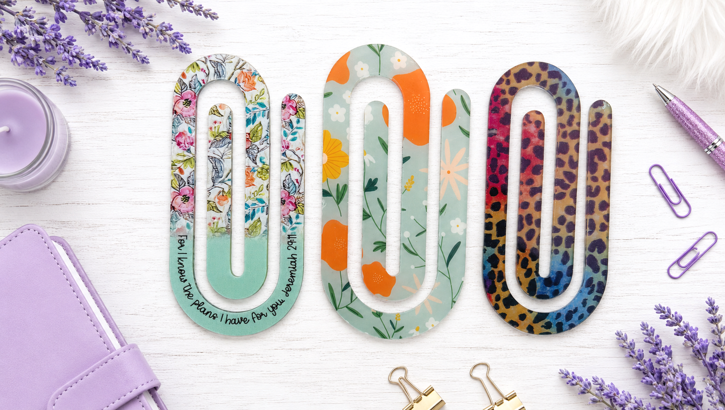 Jumbo Decorative Acrylic Paper Clip Christian 4