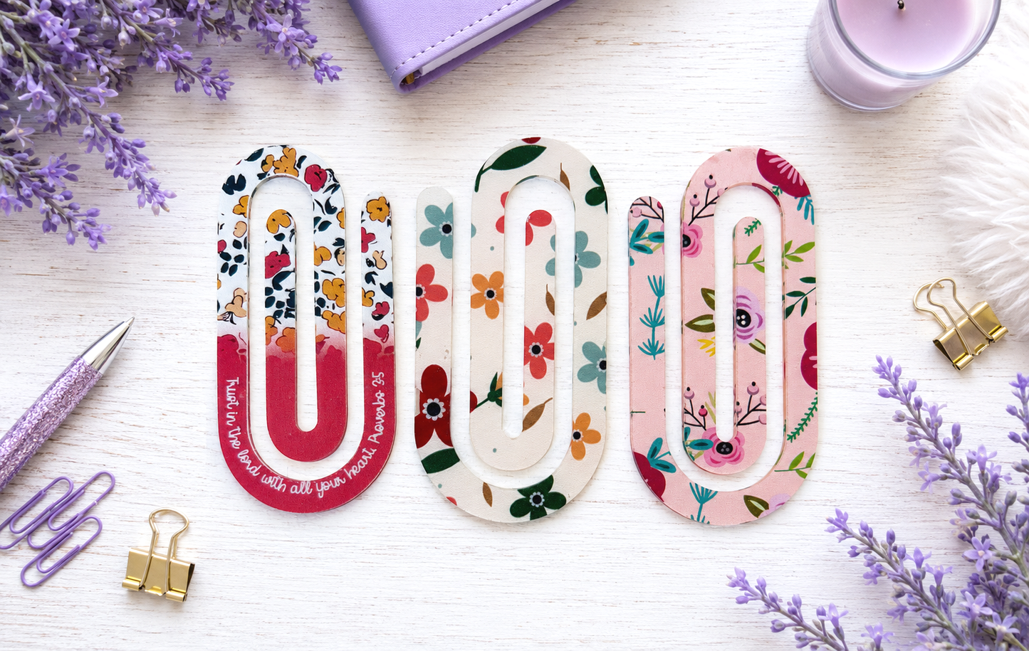 Jumbo Decorative Acrylic Paper Clip Christian 5