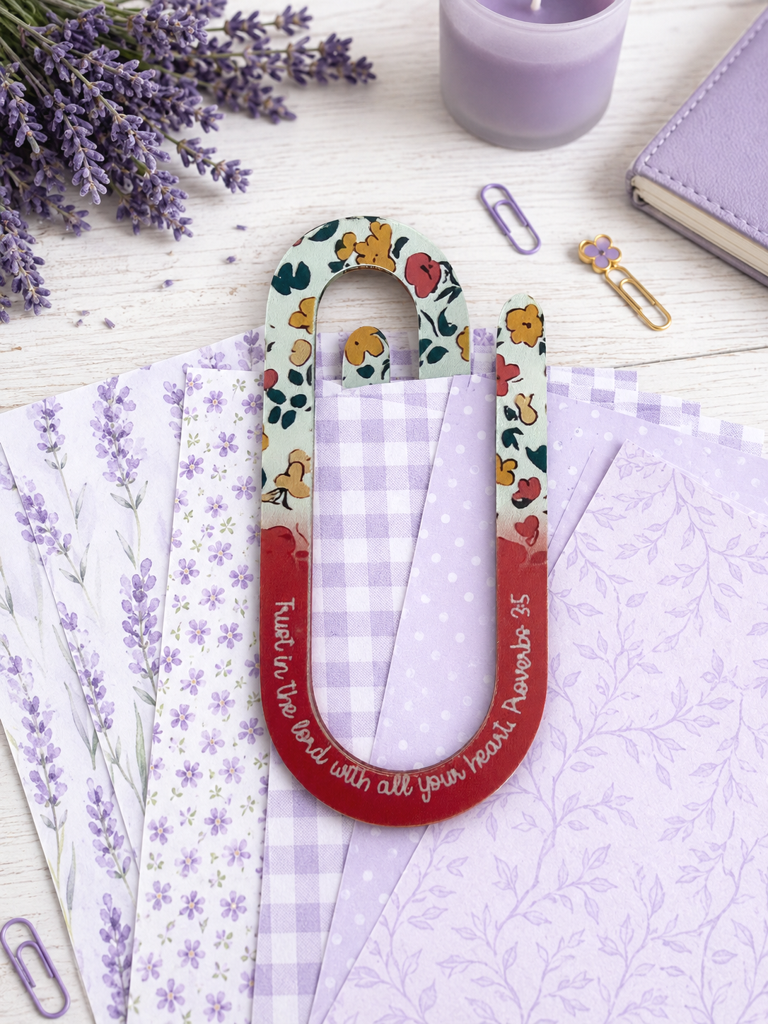 Jumbo Decorative Acrylic Paper Clip Christian 5