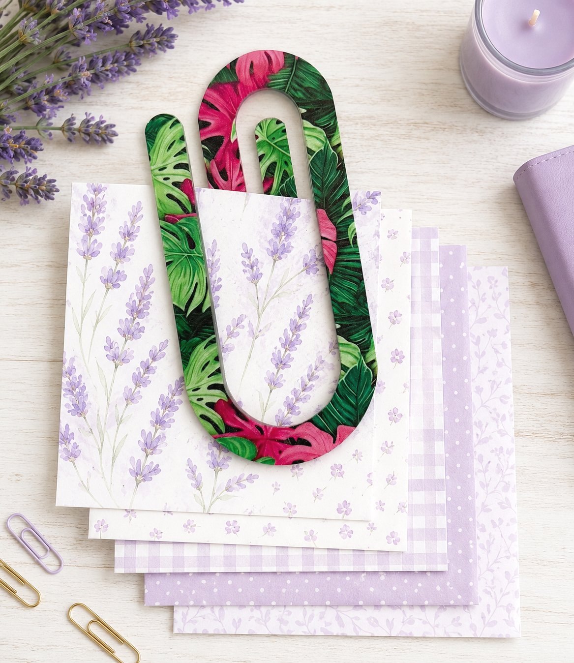 Jumbo Decorative Acrylic Paper Clip Christian 7