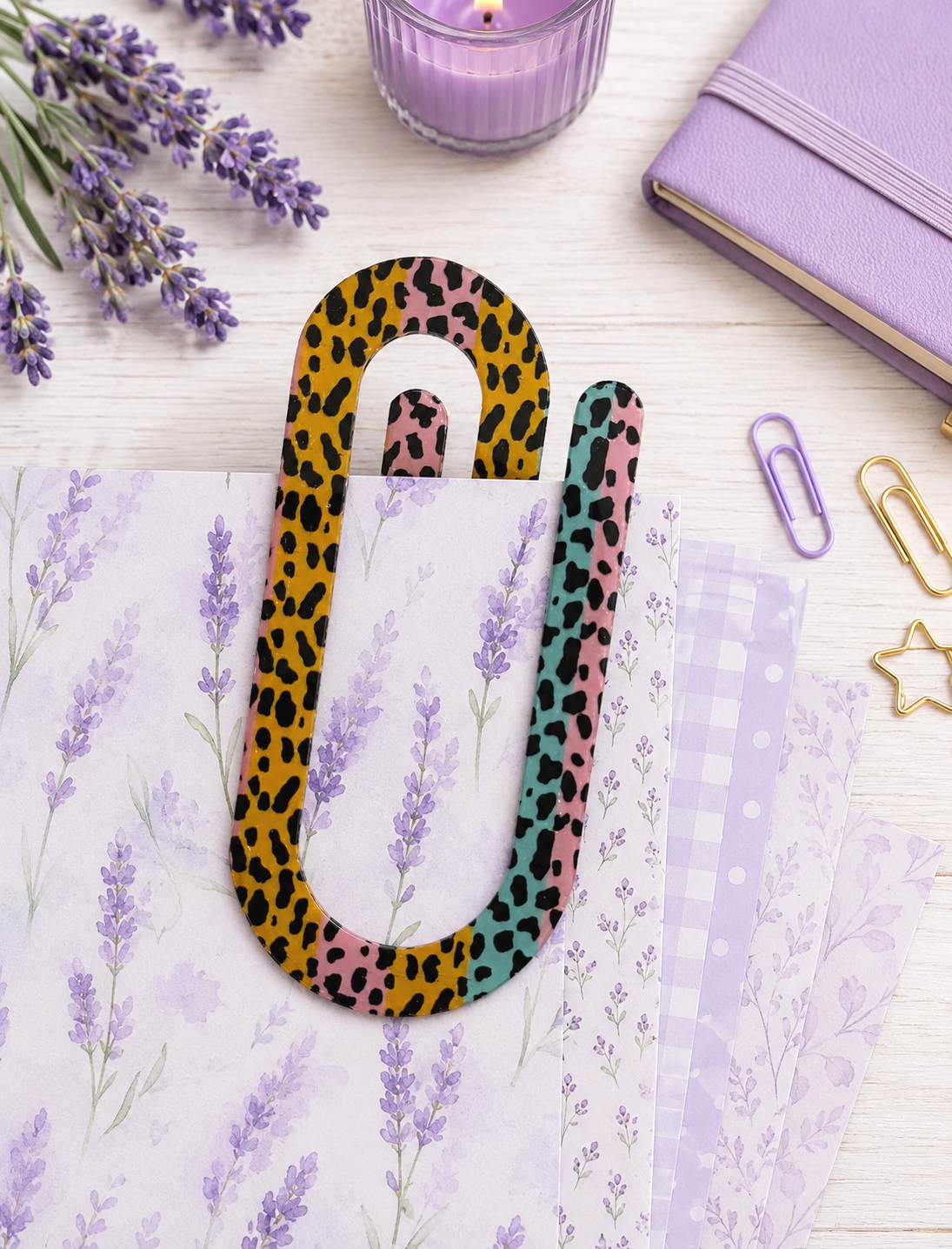 Jumbo Decorative Acrylic Paper Clip Christian 8